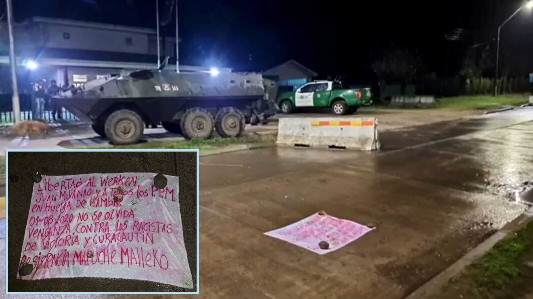 El nexo de los líderes de Temucuicui con la RMM, el grupo radical mapuche que atacó un retén de Carabineros