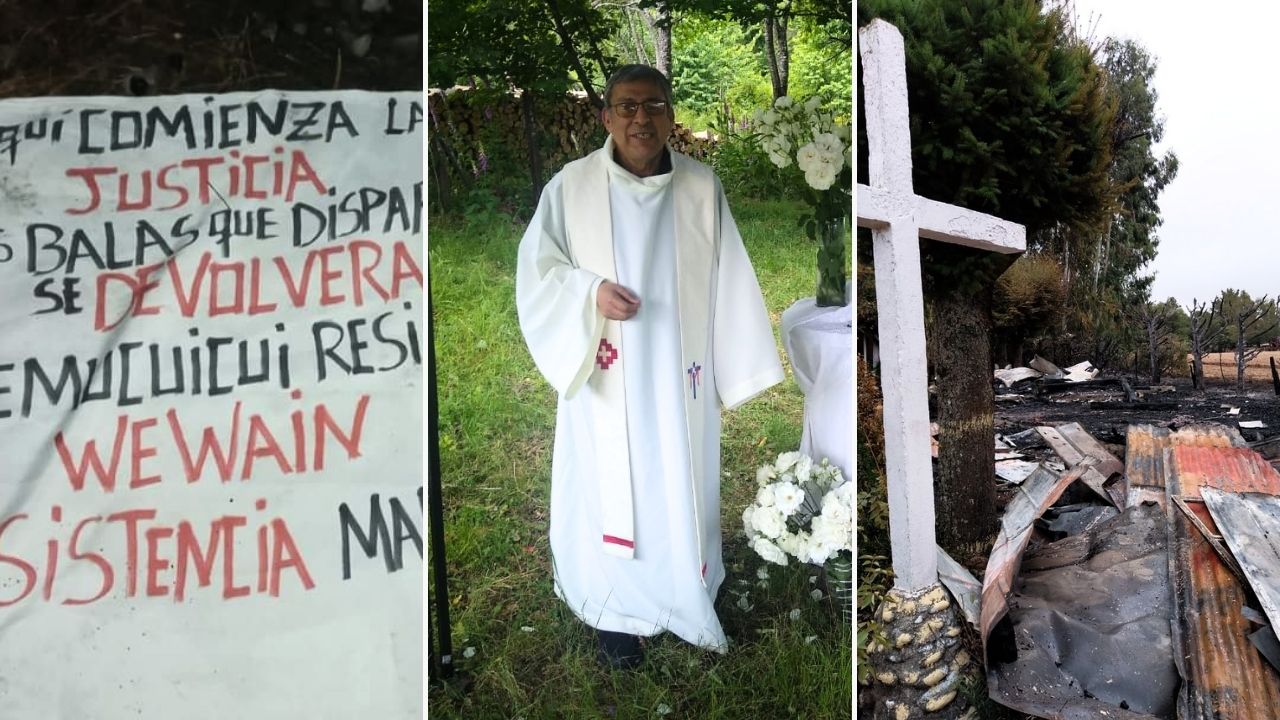 Párroco Mario Ross tras la quema de 4 de las capillas a su cargo en La Araucanía, en 9 meses: “Estamos muy defraudados del gobierno”