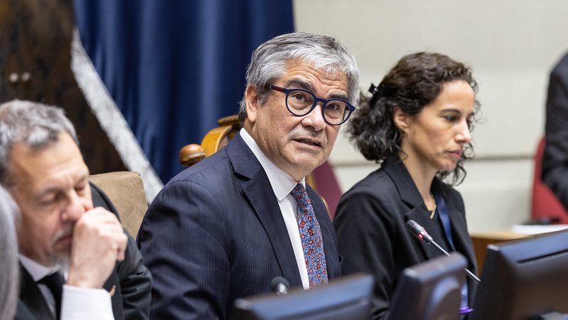 El misil del presidente del Senado a Marcel durante el informe sobre el Estado de la Hacienda Pública