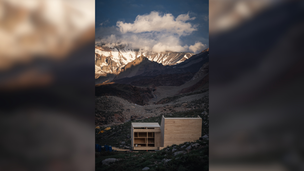 Refugio en montaña Tupungato terminó su construcción: es de madera contralaminada (CLT)