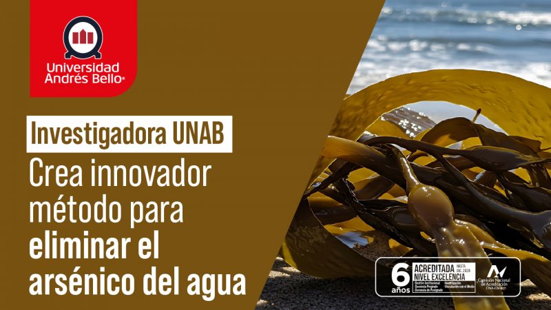 Investigadora UNAB desarrolla innovador método para eliminar arsénico del agua
