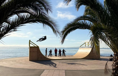 Tras su exitoso paso por REC la rampa de BMX llega a Penco