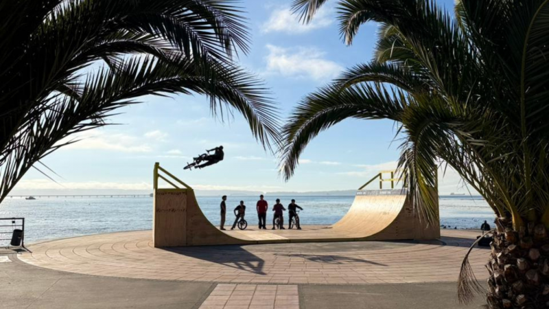 Tras su exitoso paso por REC la rampa de BMX llega a Penco